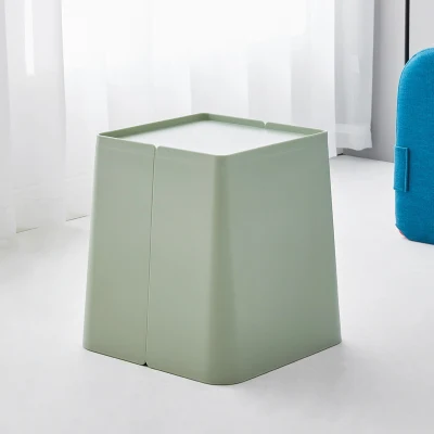 Good Supplied Plastic Design Living Room Storage Ottoman Stool