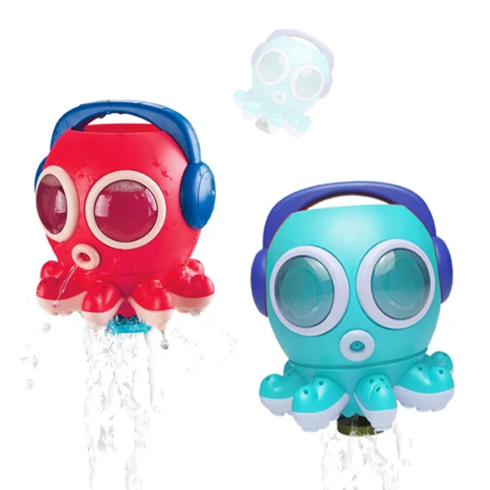 Cartoon Octopus Design Bathroom Shower Toy Kids Spray Whirling Water Bathing Toys Funny Bath Baby Toy Toddler Bathtub Toy